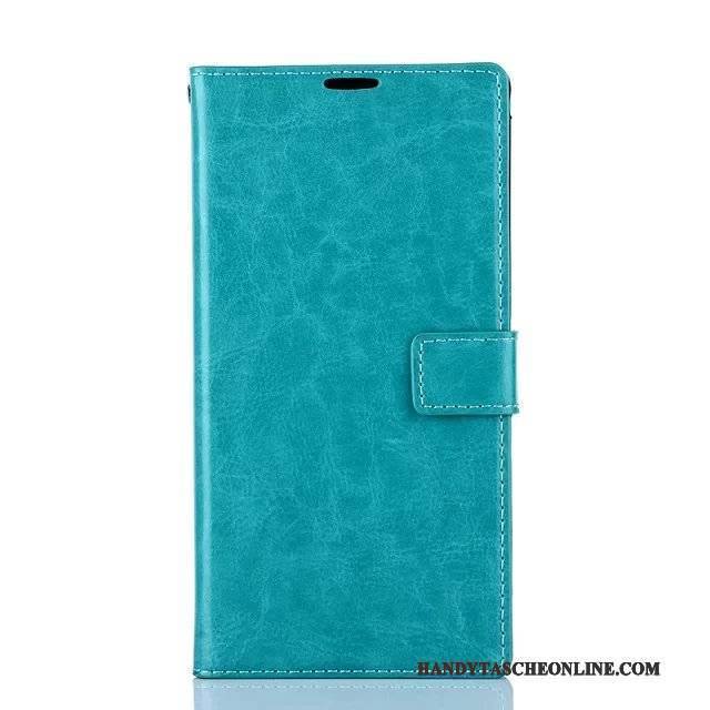 Hülle Sony Xperia T2 Lederhülle Handyhüllen Blau, Case Sony Xperia T2 Schutz