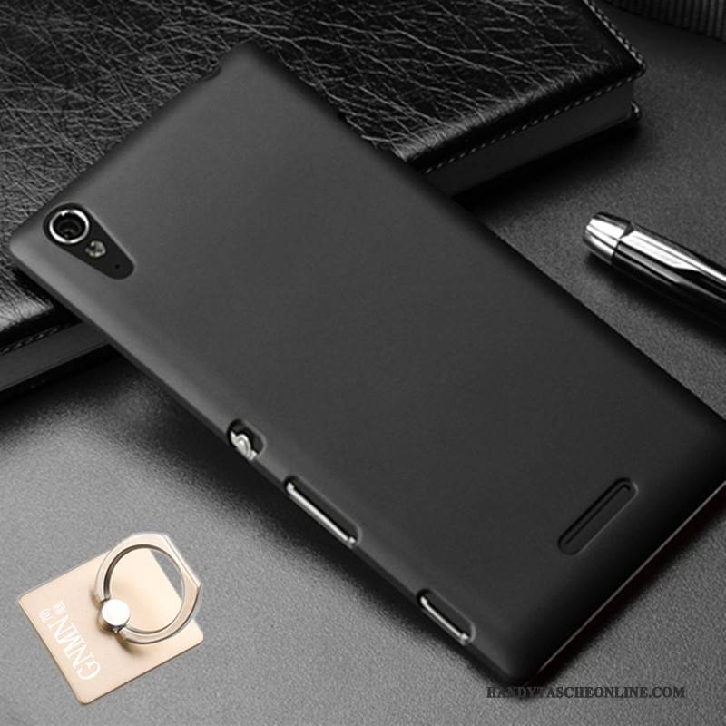 Hülle Sony Xperia T3 Schutz Nubuck Schwer, Case Sony Xperia T3 Handyhüllen Blau