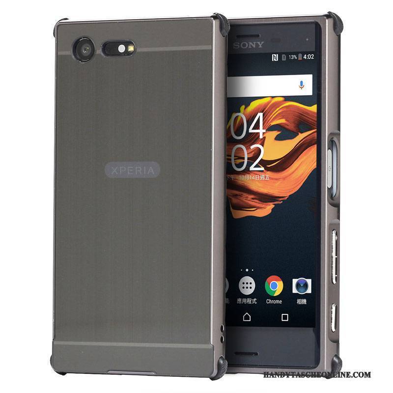 Hülle Sony Xperia X Compact Metall Anti-sturz Gold, Case Sony Xperia X Compact Schutz Grenze Handyhüllen