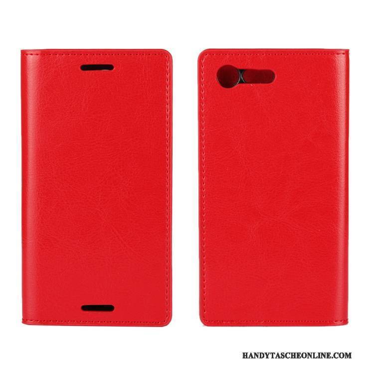 Hülle Sony Xperia X Compact Taschen Anti-sturz Schwer, Case Sony Xperia X Compact Schutz Handyhüllen Rot