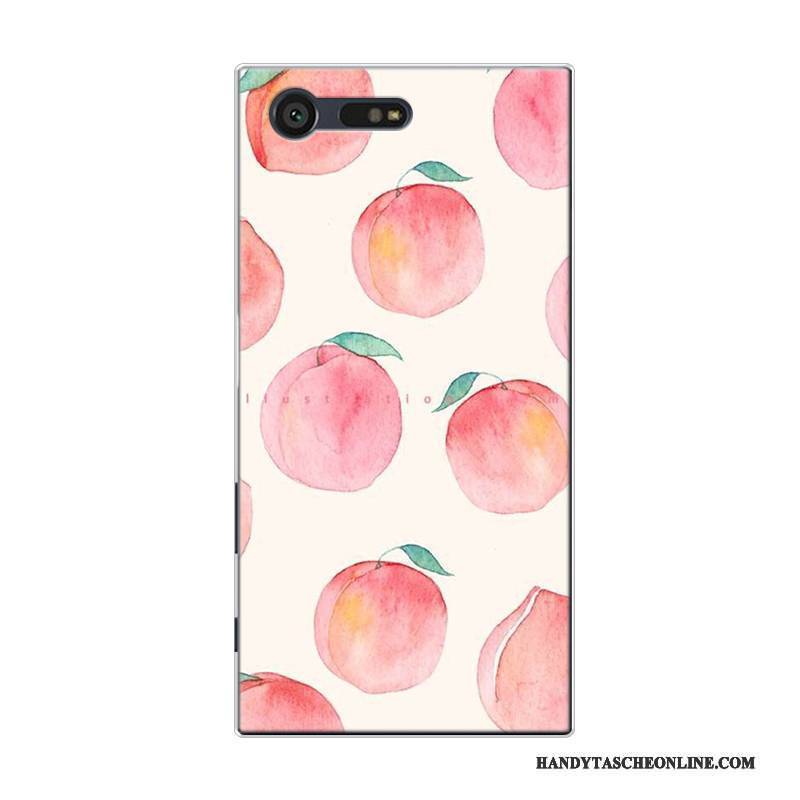 Hülle Sony Xperia X Compact Taschen Handyhüllen Frisch, Case Sony Xperia X Compact Silikon Frucht Rosa