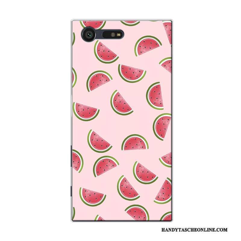 Hülle Sony Xperia X Compact Taschen Handyhüllen Frisch, Case Sony Xperia X Compact Silikon Frucht Rosa