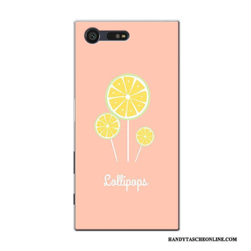 Hülle Sony Xperia X Compact Taschen Handyhüllen Frisch, Case Sony Xperia X Compact Silikon Frucht Rosa