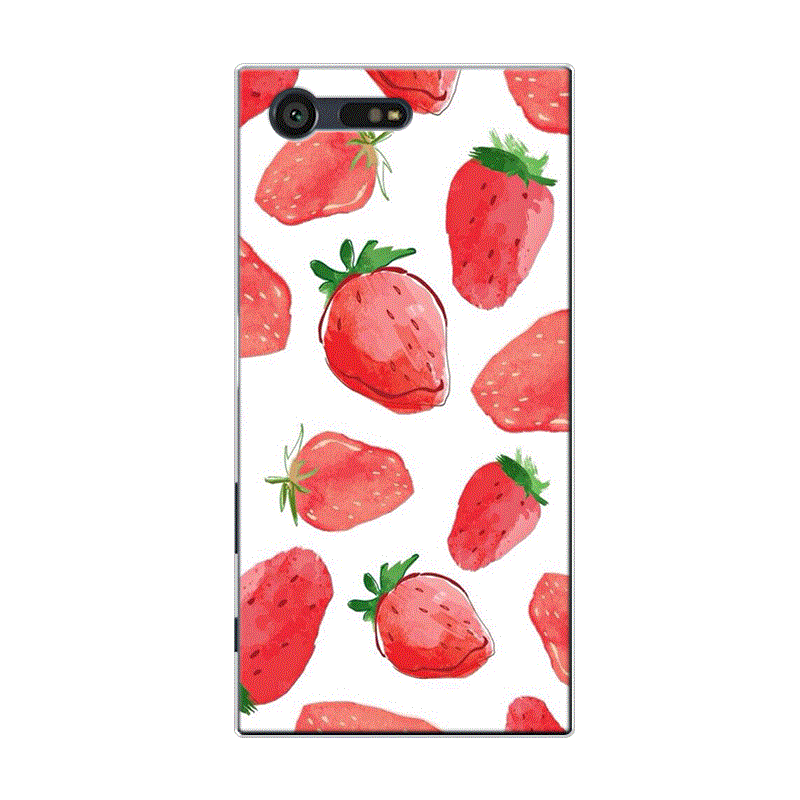 Hülle Sony Xperia X Compact Taschen Wassermelone Frucht, Case Sony Xperia X Compact Silikon Grün Frisch