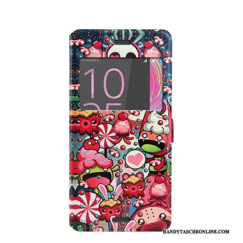 Hülle Sony Xperia X Performance Schutz Handyhüllen Für, Case Sony Xperia X Performance Karikatur Trend Fenster Öffnen