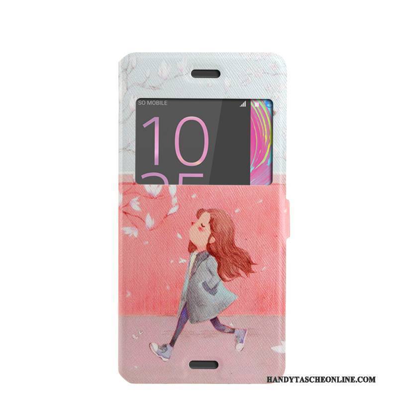 Hülle Sony Xperia X Performance Schutz Handyhüllen Für, Case Sony Xperia X Performance Karikatur Trend Fenster Öffnen