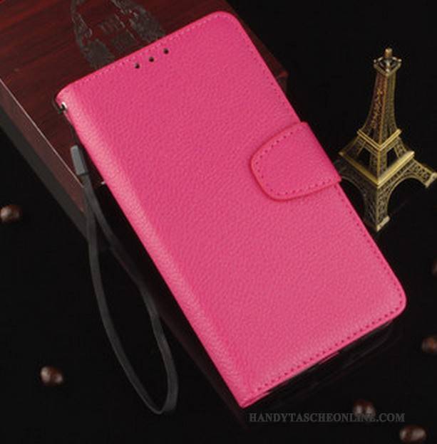 Hülle Sony Xperia X Taschen Rot Handyhüllen, Case Sony Xperia X Lederhülle