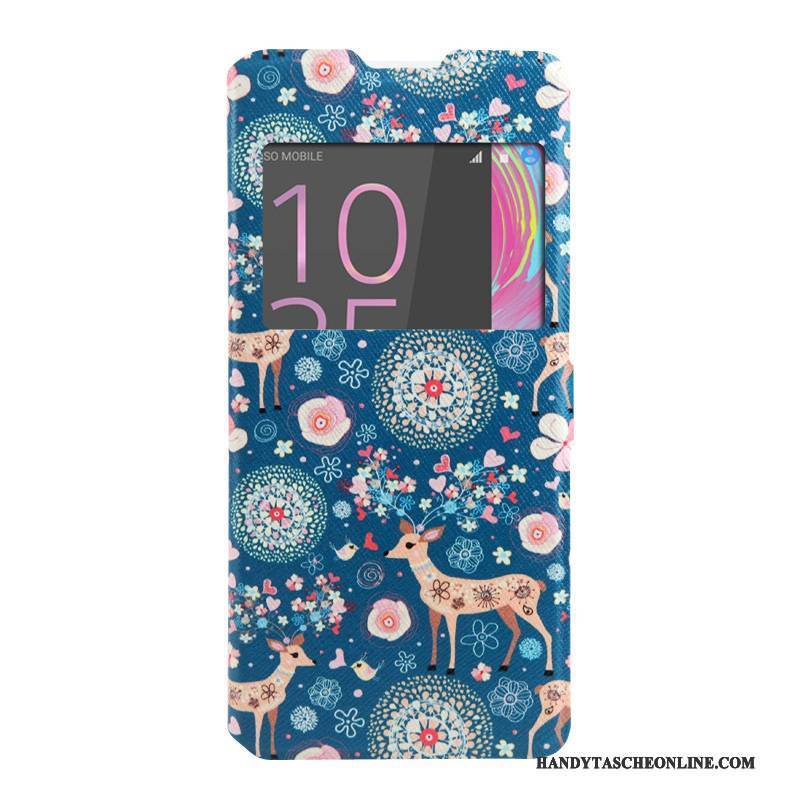 Hülle Sony Xperia Xa Karikatur Rosa Windows, Case Sony Xperia Xa Schutz