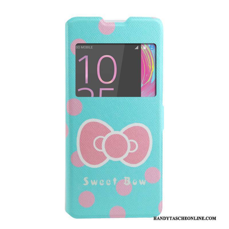 Hülle Sony Xperia Xa Karikatur Rosa Windows, Case Sony Xperia Xa Schutz