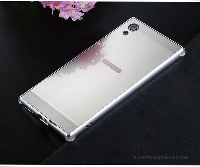 Hülle Sony Xperia Xa Metall Hintere Abdeckung Grenze, Case Sony Xperia Xa Schutz Handyhüllen Gold