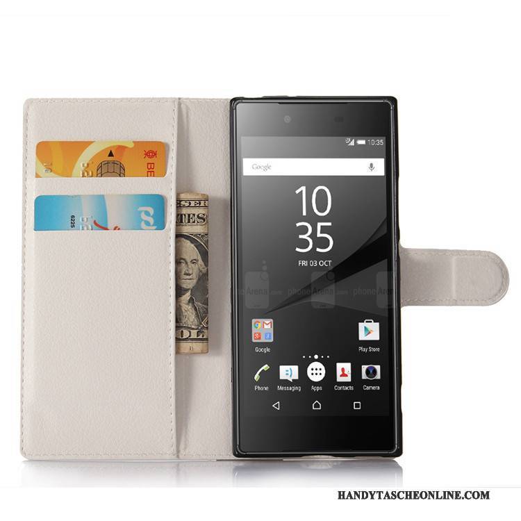 Hülle Sony Xperia Xa1 Geldbörse Rosa Handyhüllen, Case Sony Xperia Xa1 Lederhülle