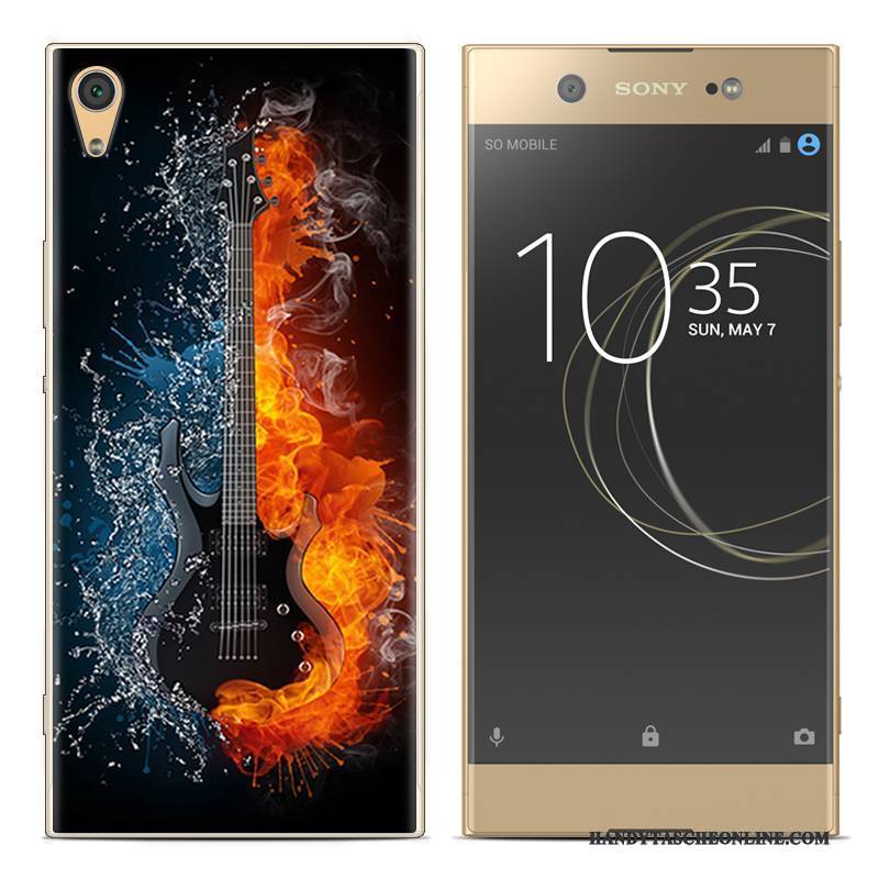 Hülle Sony Xperia Xa1 Plus Gemalt Rot Handyhüllen, Case Sony Xperia Xa1 Plus Silikon