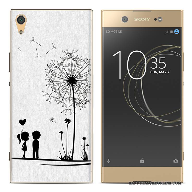 Hülle Sony Xperia Xa1 Plus Gemalt Rot Handyhüllen, Case Sony Xperia Xa1 Plus Silikon