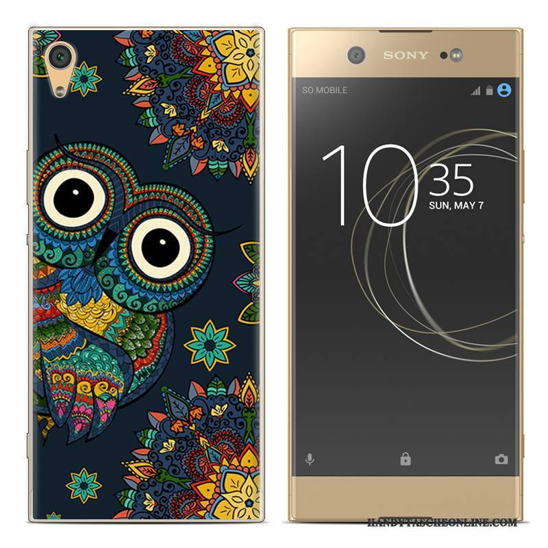 Hülle Sony Xperia Xa1 Plus Gemalt Rot Handyhüllen, Case Sony Xperia Xa1 Plus Silikon