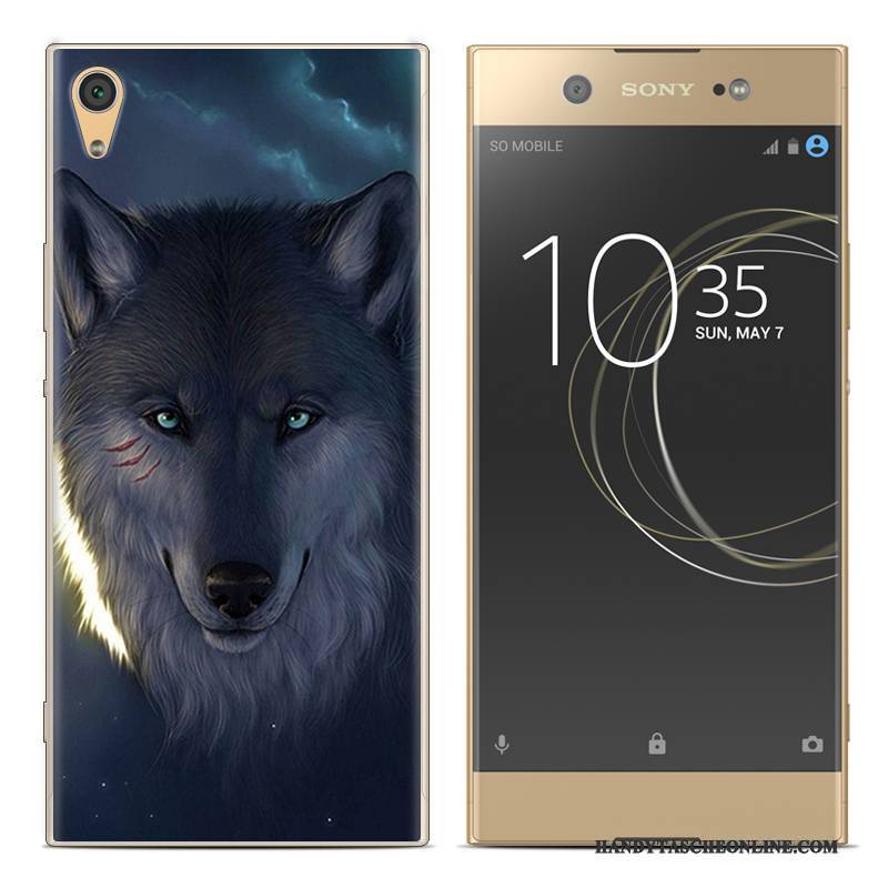 Hülle Sony Xperia Xa1 Plus Gemalt Rot Handyhüllen, Case Sony Xperia Xa1 Plus Silikon