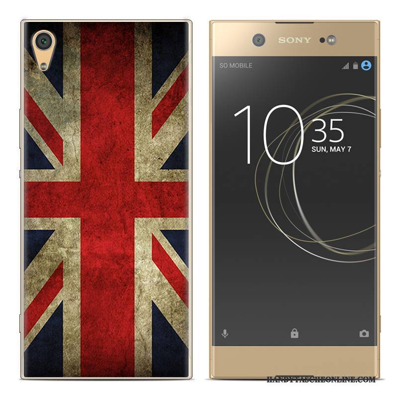 Hülle Sony Xperia Xa1 Plus Gemalt Rot Handyhüllen, Case Sony Xperia Xa1 Plus Silikon