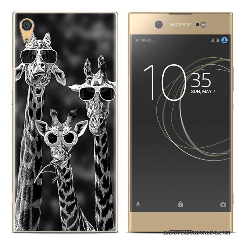 Hülle Sony Xperia Xa1 Plus Gemalt Rot Handyhüllen, Case Sony Xperia Xa1 Plus Silikon