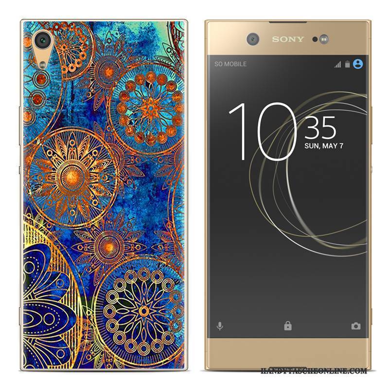 Hülle Sony Xperia Xa1 Plus Gemalt Rot Handyhüllen, Case Sony Xperia Xa1 Plus Silikon