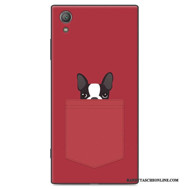 Hülle Sony Xperia Xa1 Plus Silikon Rosa Nubuck, Case Sony Xperia Xa1 Plus Karikatur Trend Handyhüllen