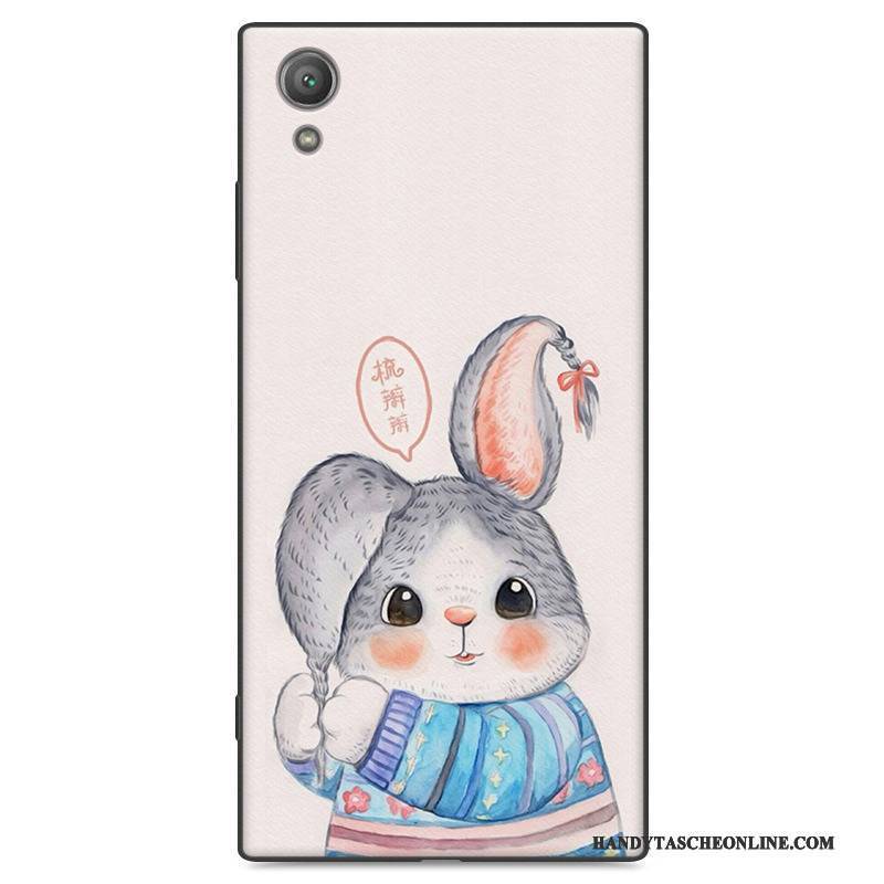 Hülle Sony Xperia Xa1 Plus Silikon Rosa Nubuck, Case Sony Xperia Xa1 Plus Karikatur Trend Handyhüllen