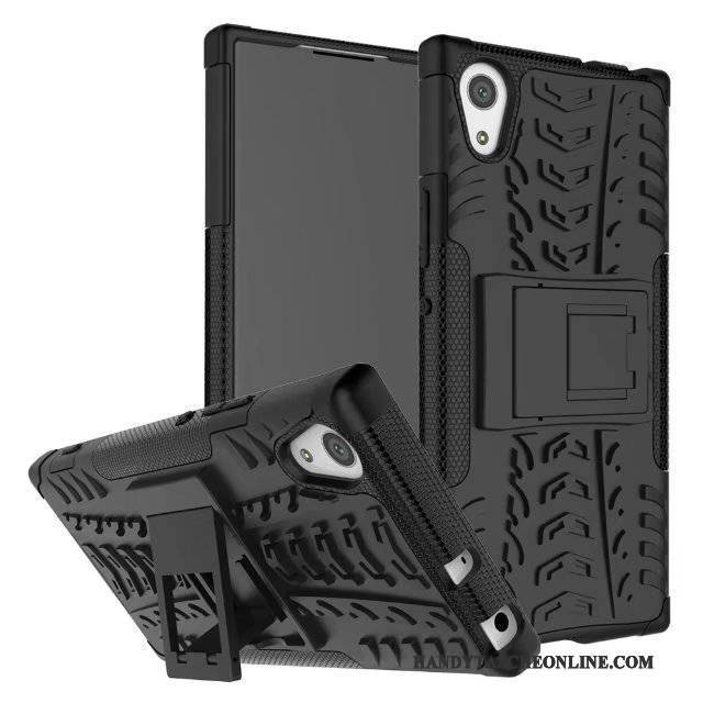 Hülle Sony Xperia Xa1 Taschen Anti-sturz Rutschfest, Case Sony Xperia Xa1 Schutz Orange Handyhüllen