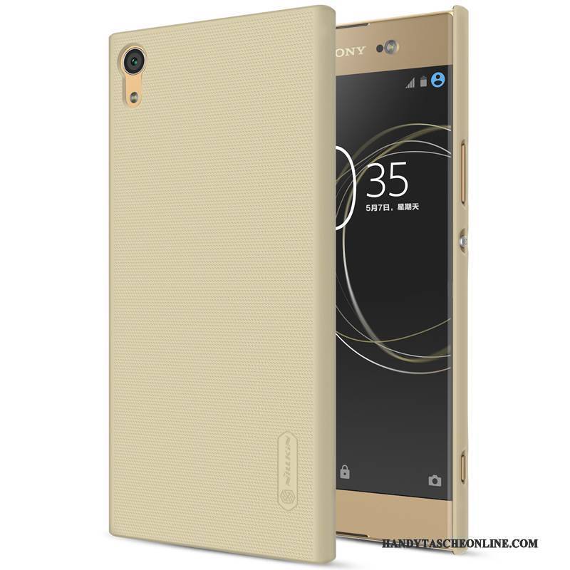 Hülle Sony Xperia Xa1 Ultra Gold Weiß, Case Sony Xperia Xa1 Ultra Handyhüllen Schwer