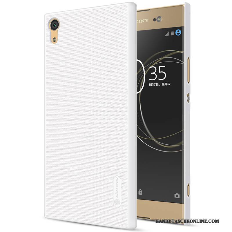 Hülle Sony Xperia Xa1 Ultra Gold Weiß, Case Sony Xperia Xa1 Ultra Handyhüllen Schwer