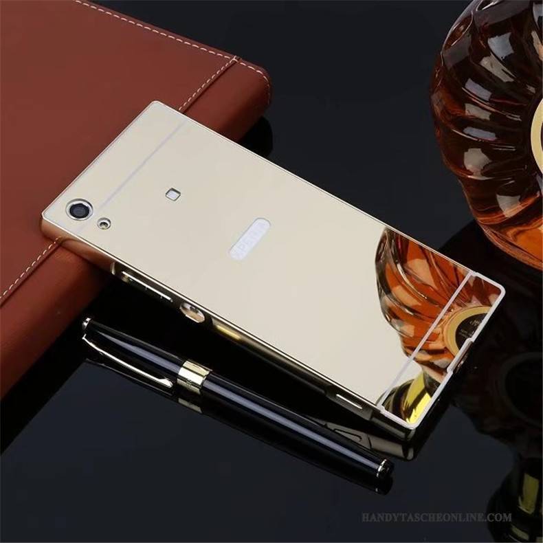 Hülle Sony Xperia Xa1 Ultra Metall Dünne Rosa, Case Sony Xperia Xa1 Ultra Grenze Hintere Abdeckung