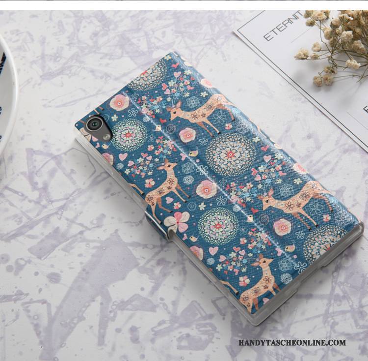 Hülle Sony Xperia Xa1 Ultra Weiche Handyhüllen Rosa, Case Sony Xperia Xa1 Ultra Lederhülle Anti-sturz