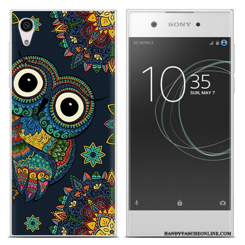 Hülle Sony Xperia Xa1 Ultra Weiche Monat Trend, Case Sony Xperia Xa1 Ultra Blau Schlank