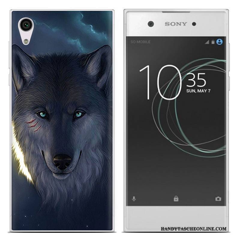 Hülle Sony Xperia Xa1 Ultra Weiche Monat Trend, Case Sony Xperia Xa1 Ultra Blau Schlank