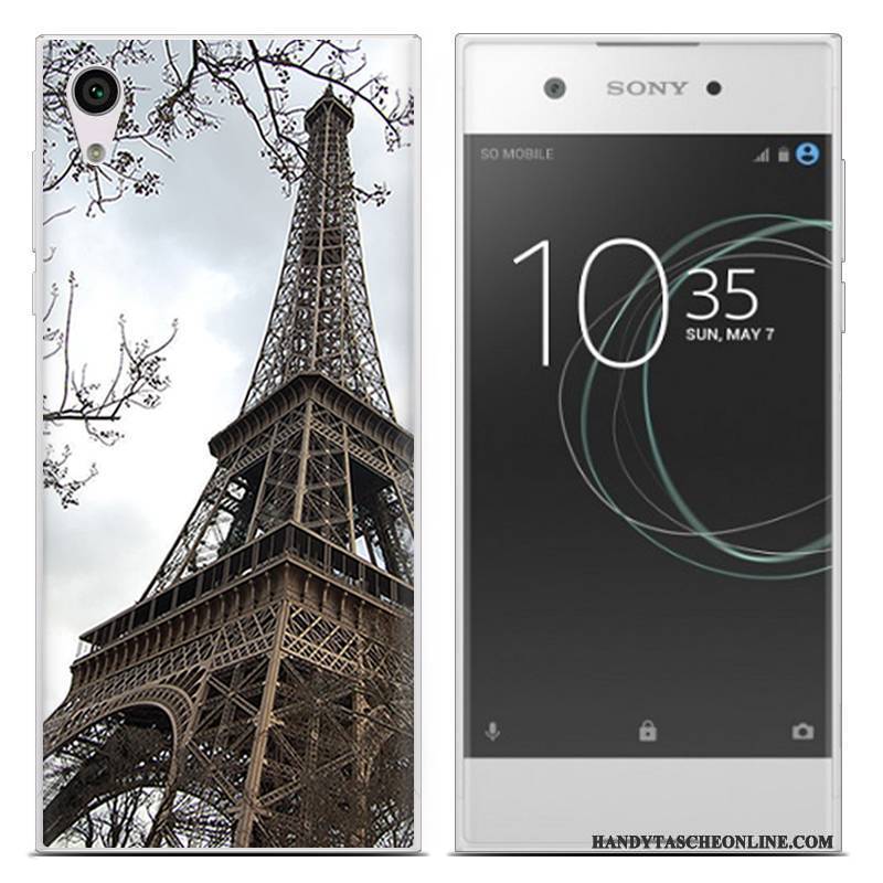 Hülle Sony Xperia Xa1 Ultra Weiche Monat Trend, Case Sony Xperia Xa1 Ultra Blau Schlank