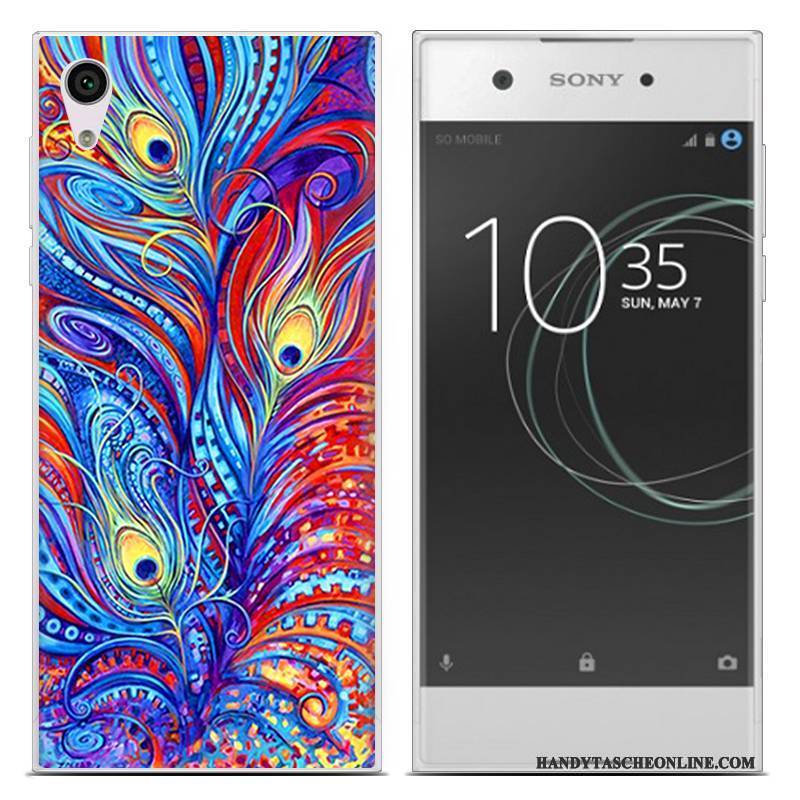 Hülle Sony Xperia Xa1 Ultra Weiche Monat Trend, Case Sony Xperia Xa1 Ultra Blau Schlank