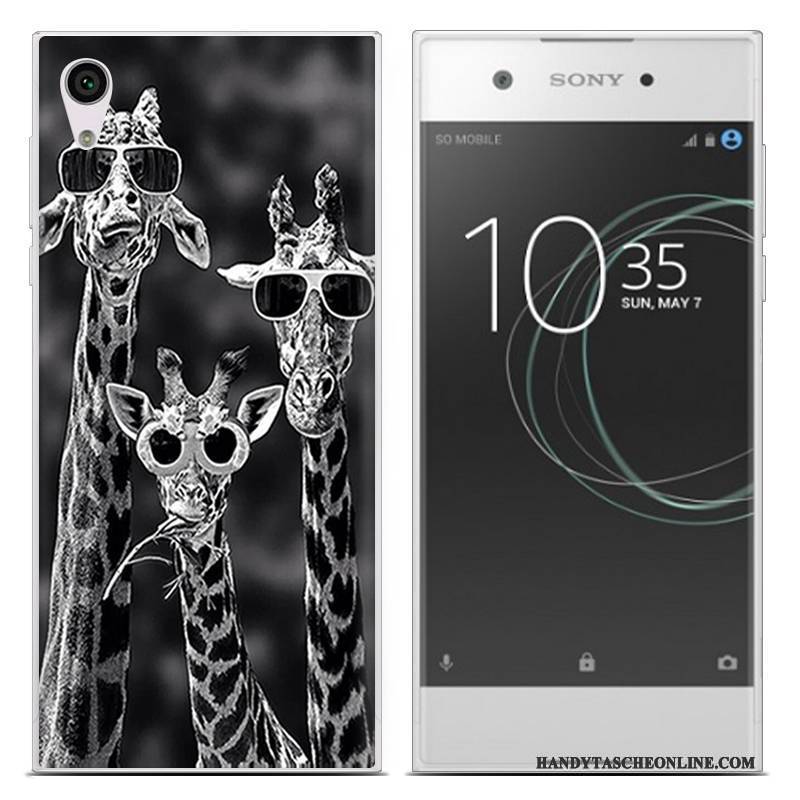 Hülle Sony Xperia Xa1 Ultra Weiche Monat Trend, Case Sony Xperia Xa1 Ultra Blau Schlank