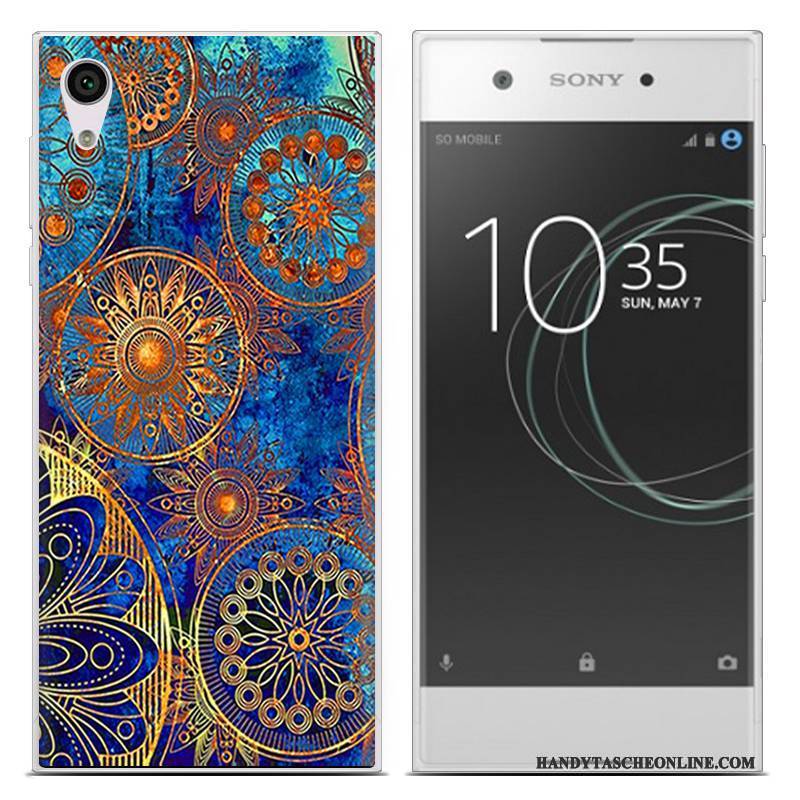 Hülle Sony Xperia Xa1 Ultra Weiche Monat Trend, Case Sony Xperia Xa1 Ultra Blau Schlank