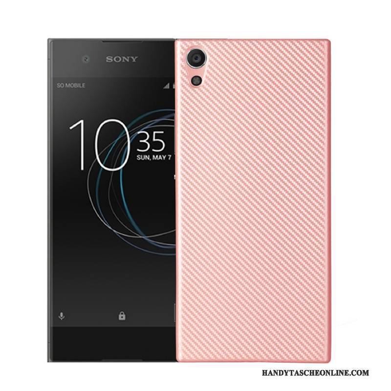 Hülle Sony Xperia Xa1 Weiche Rosa Faser, Case Sony Xperia Xa1 Schutz Handyhüllen