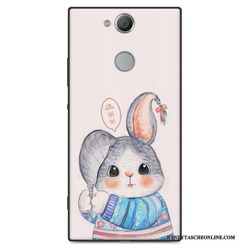 Hülle Sony Xperia Xa2 Karikatur Handyhüllen Anti-sturz, Case Sony Xperia Xa2 Silikon Grün Nubuck