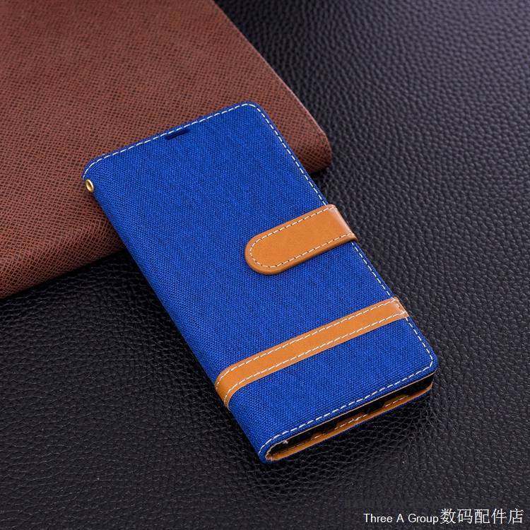 Hülle Sony Xperia Xa2 Lederhülle Denim Anti-sturz, Case Sony Xperia Xa2 Halterung Blau Handyhüllen