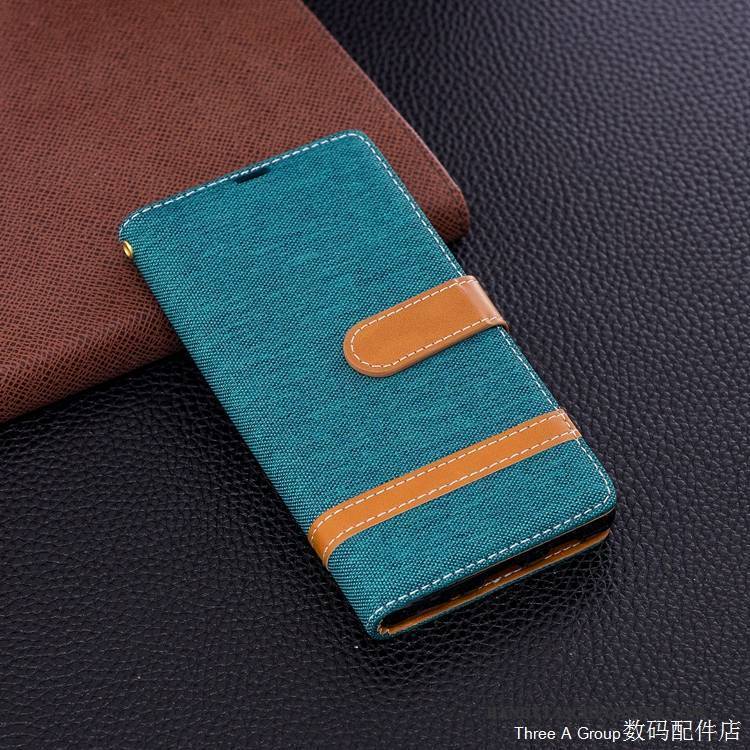 Hülle Sony Xperia Xa2 Lederhülle Denim Anti-sturz, Case Sony Xperia Xa2 Halterung Blau Handyhüllen