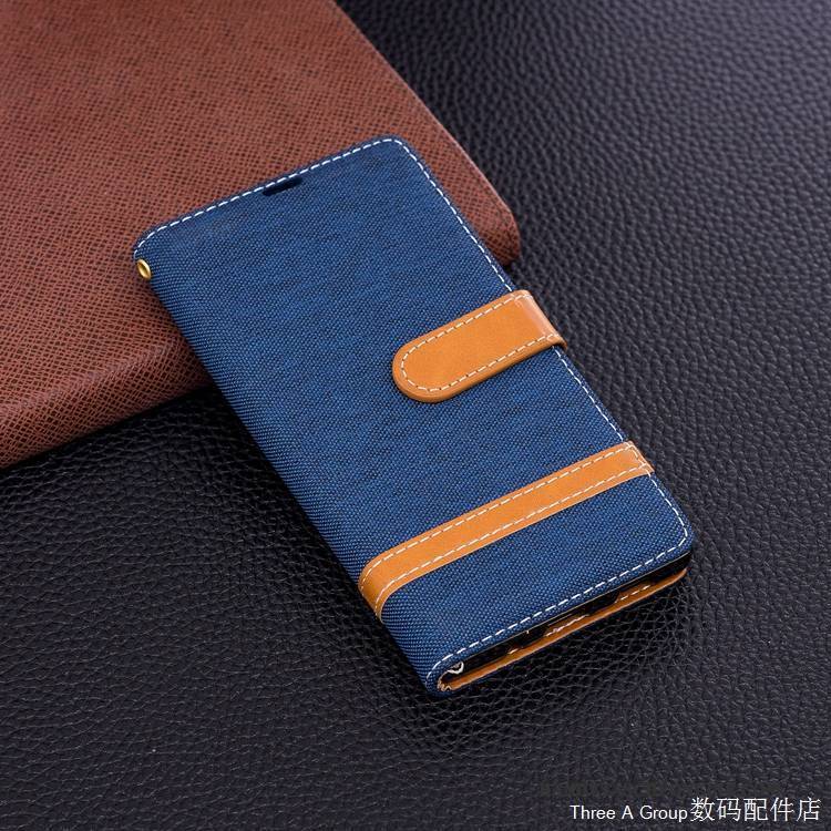 Hülle Sony Xperia Xa2 Lederhülle Denim Anti-sturz, Case Sony Xperia Xa2 Halterung Blau Handyhüllen