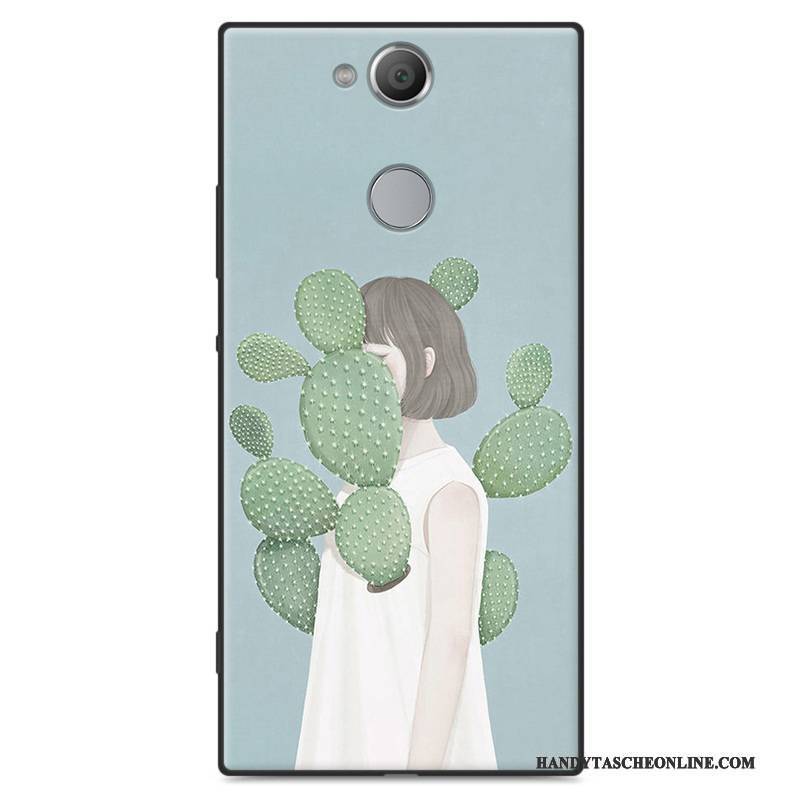 Hülle Sony Xperia Xa2 Weiche Kunst Handyhüllen, Case Sony Xperia Xa2 Taschen Hellblau Nubuck