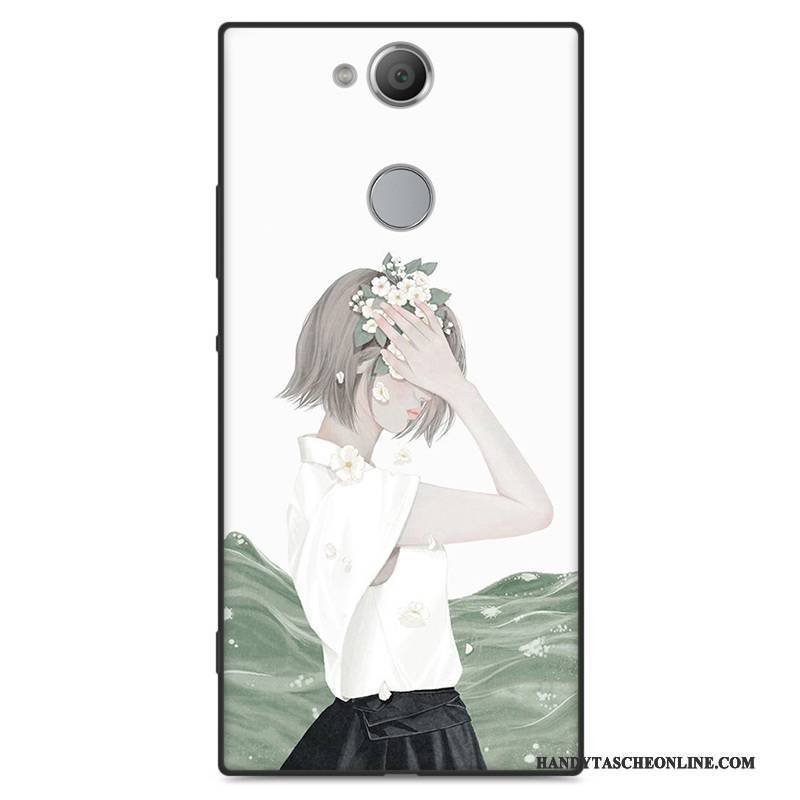 Hülle Sony Xperia Xa2 Weiche Kunst Handyhüllen, Case Sony Xperia Xa2 Taschen Hellblau Nubuck