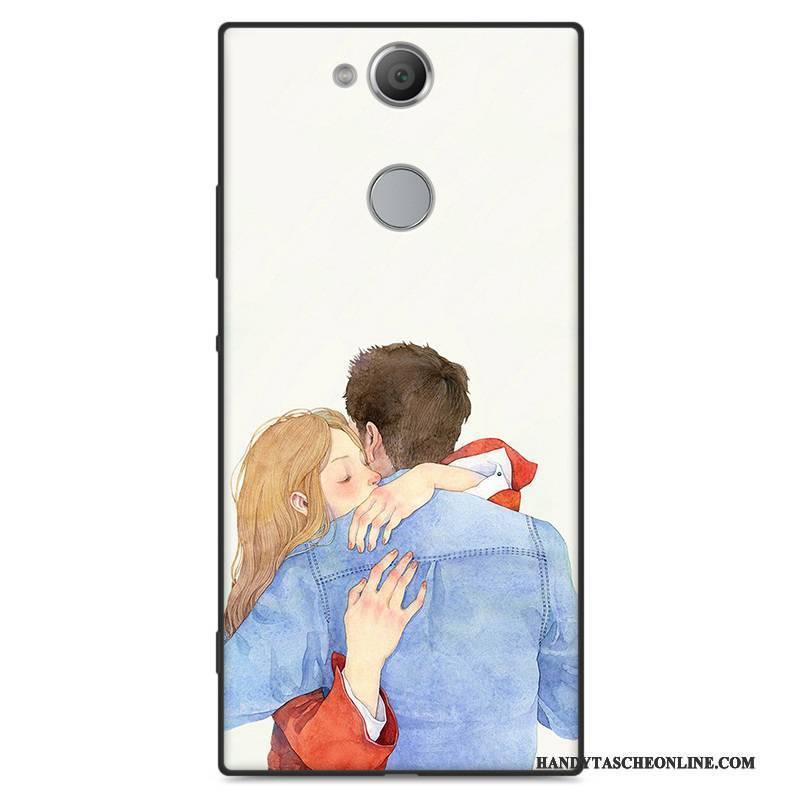 Hülle Sony Xperia Xa2 Weiche Kunst Handyhüllen, Case Sony Xperia Xa2 Taschen Hellblau Nubuck