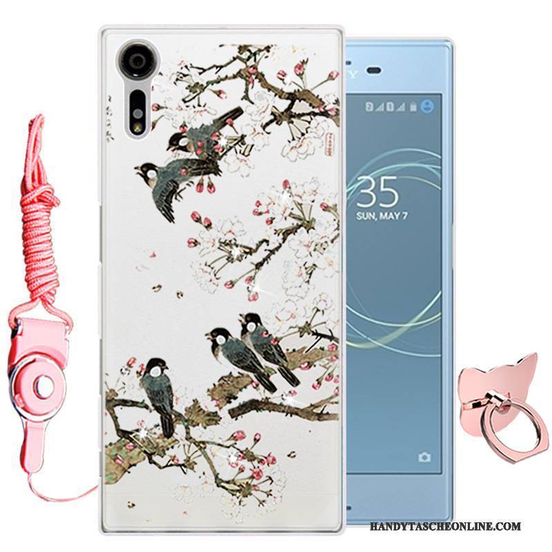 Hülle Sony Xperia Xz Karikatur Handyhüllen Grün, Case Sony Xperia Xz Weiche