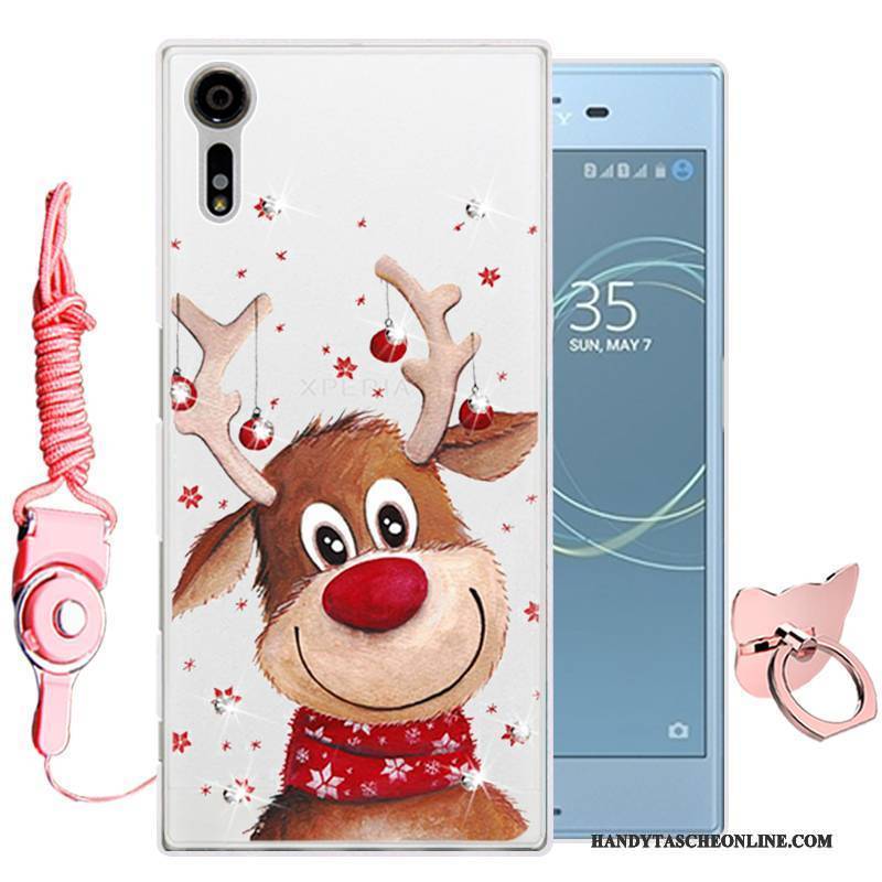 Hülle Sony Xperia Xz Karikatur Handyhüllen Grün, Case Sony Xperia Xz Weiche