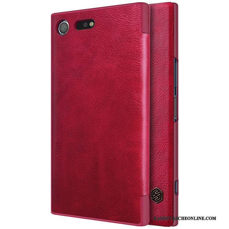 Hülle Sony Xperia Xz Premium Lederhülle Business Gold, Case Sony Xperia Xz Premium Schutz Handyhüllen Weiß