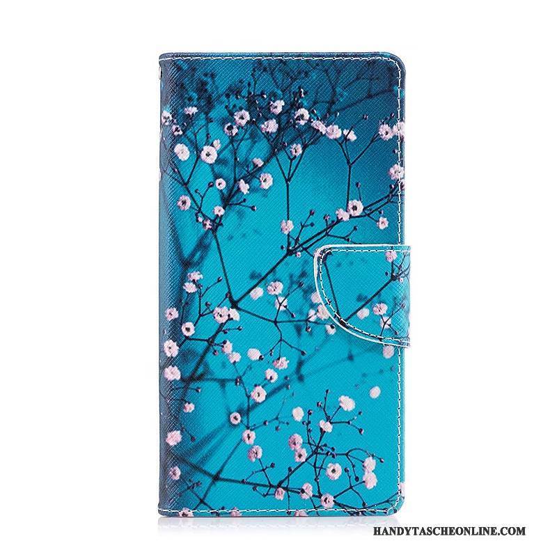 Hülle Sony Xperia Xz Premium Schutz Handyhüllen Blau, Case Sony Xperia Xz Premium Gemalt