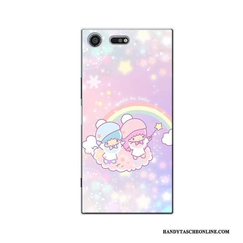 Hülle Sony Xperia Xz Premium Taschen Handyhüllen Blau, Case Sony Xperia Xz Premium Karikatur Nette