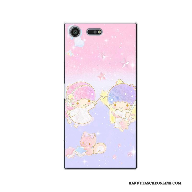 Hülle Sony Xperia Xz Premium Taschen Handyhüllen Blau, Case Sony Xperia Xz Premium Karikatur Nette