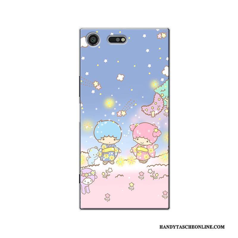 Hülle Sony Xperia Xz Premium Taschen Handyhüllen Blau, Case Sony Xperia Xz Premium Karikatur Nette